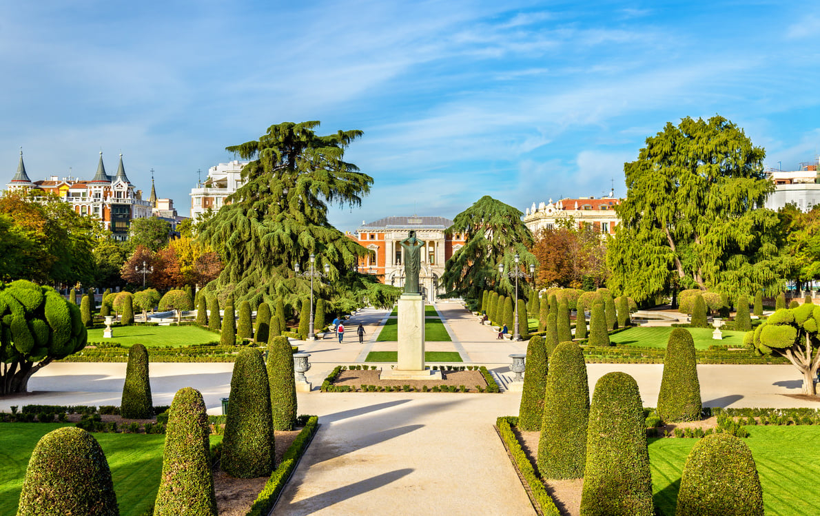 Parterre Garden in Madrid, Spain